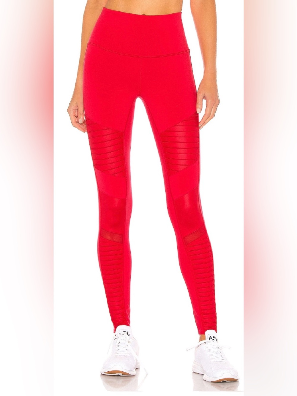 Alo Yoga High-Waist Moto Leggings Cherry Red XS 2 4 0